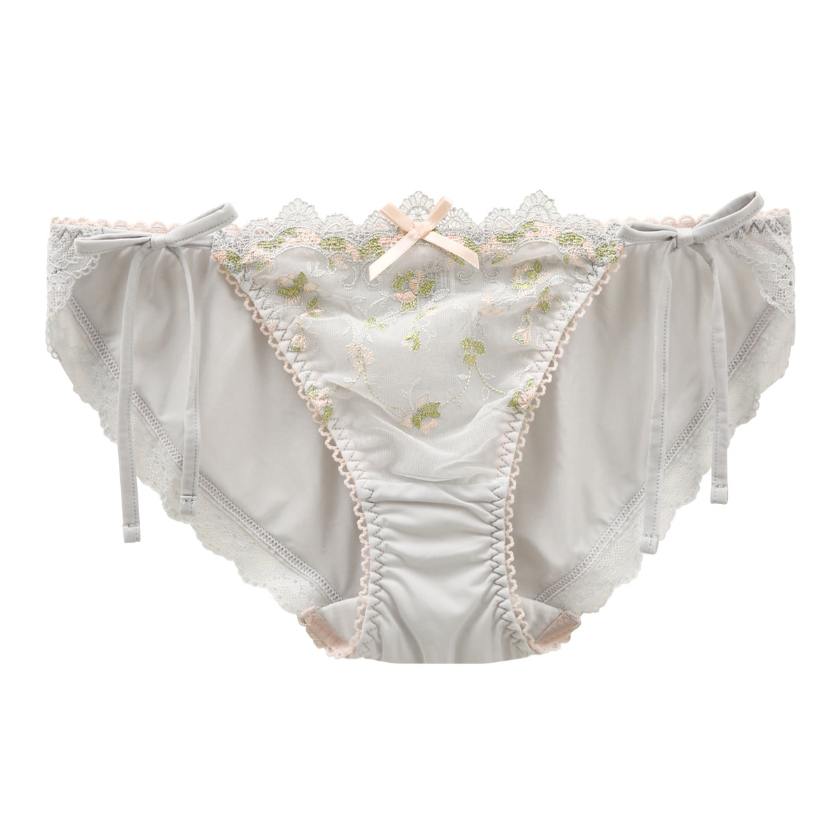 リサマリ Risa Magli アリッサ サイドリボンショーツ 単品(GY-グレー-M)