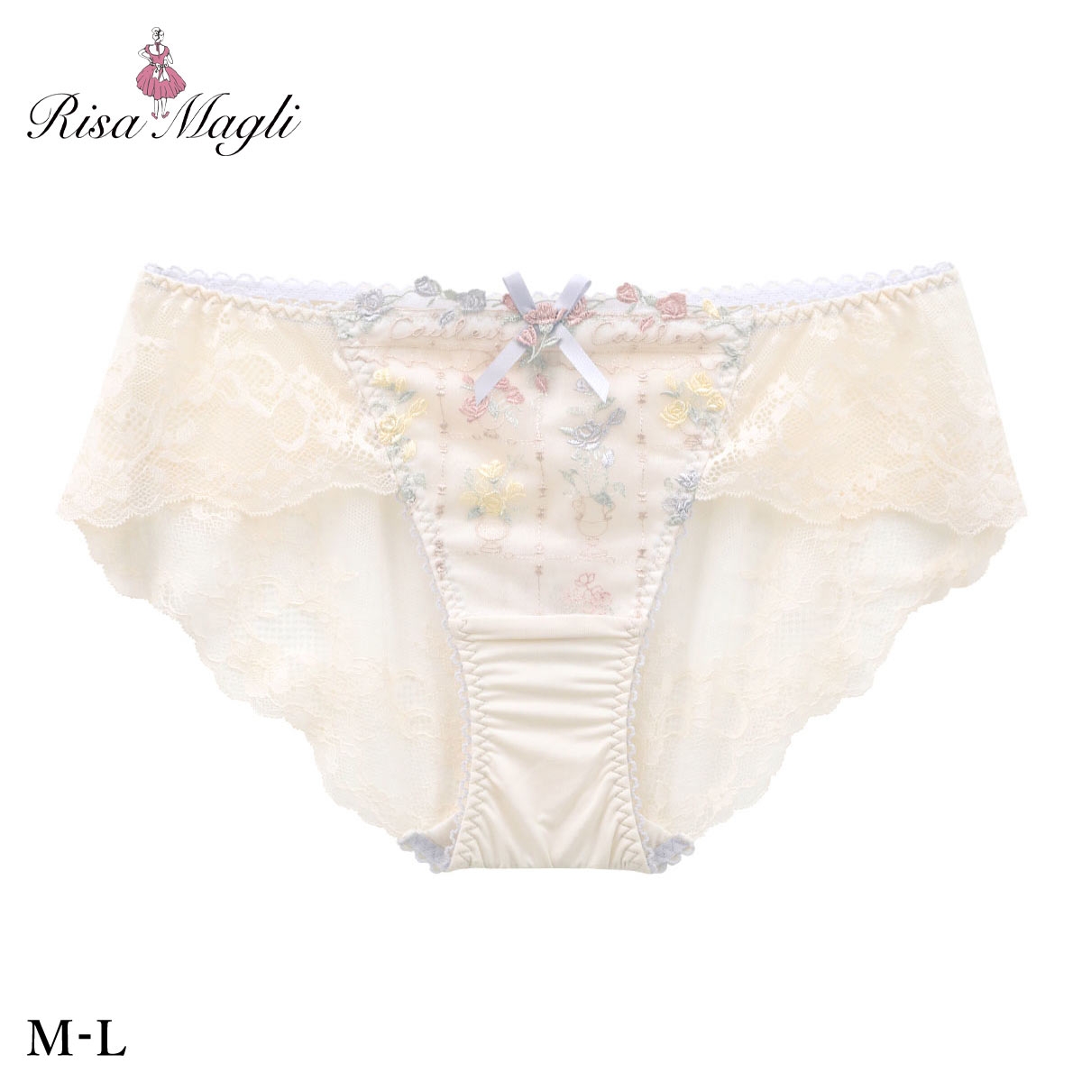 リサマリ エステル レースショーツ バックレース Risa Magli(IV-アイボリー-M)