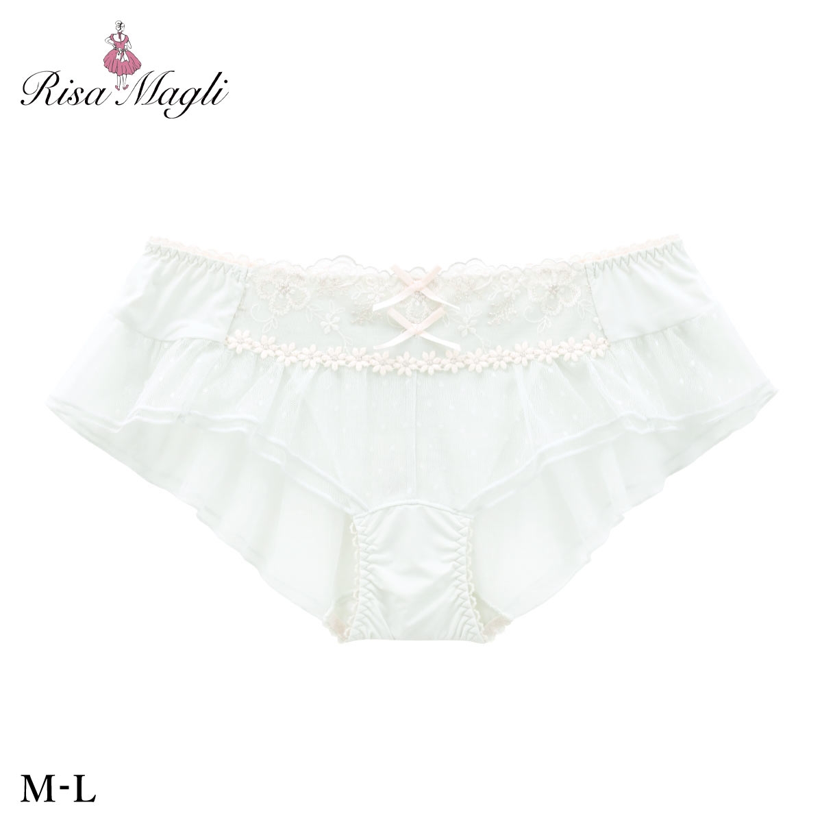 リサマリ ティニー フレアショーツ バックレース Risa Magli(MI-ミント-M)