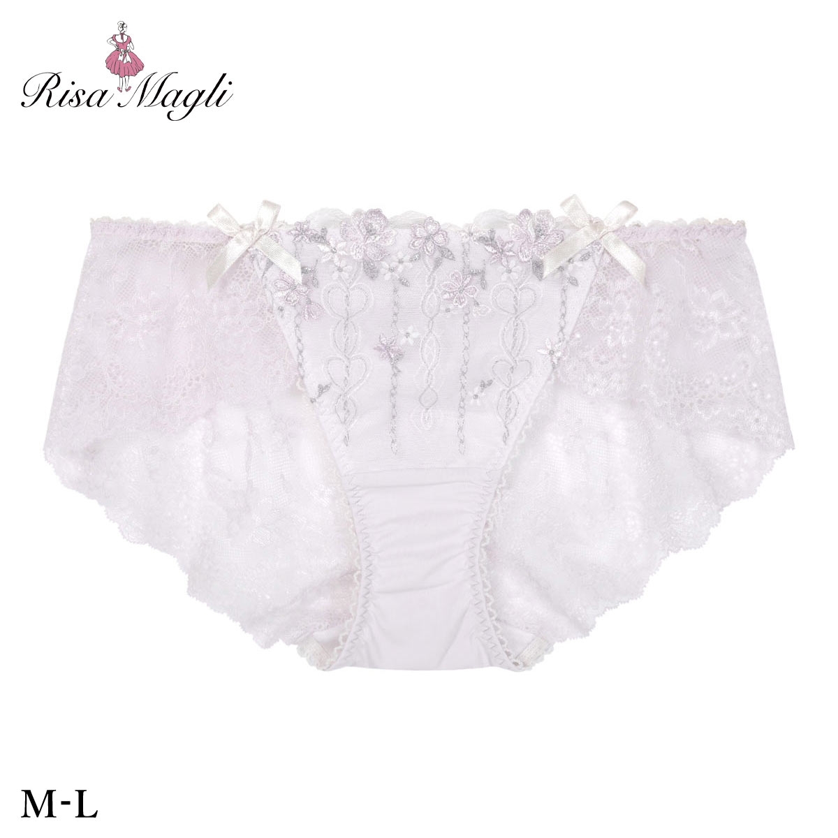 リサマリ ナルナ スタンダード レースショーツ バックレース Risa Magli(LV-ラベンダー-M)