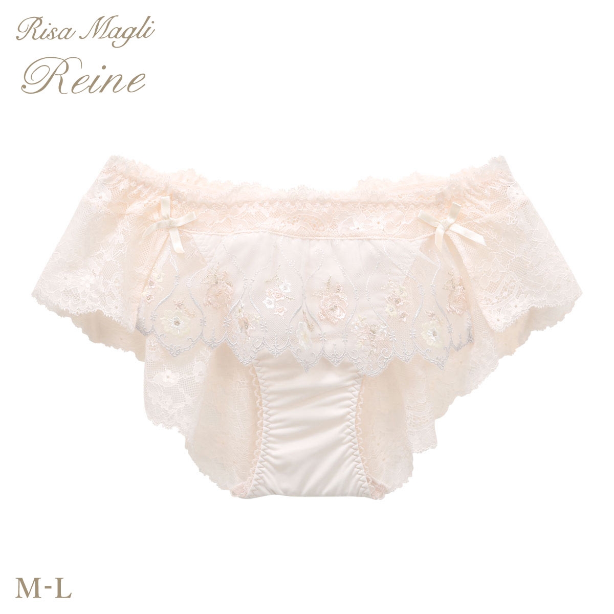 リサマリ レーヌ プルメリア フレアショーツ バックレース Risa Magli Reine(OR-オレンジ-M)