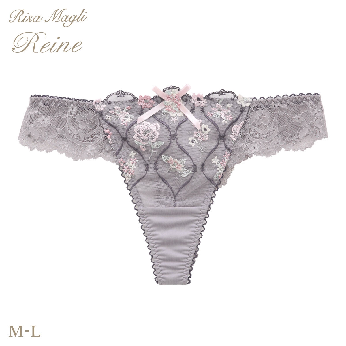 リサマリ レーヌ プルメリア ショーツ Tバック 単品 Risa Magli Reine(GY-グレー-M)