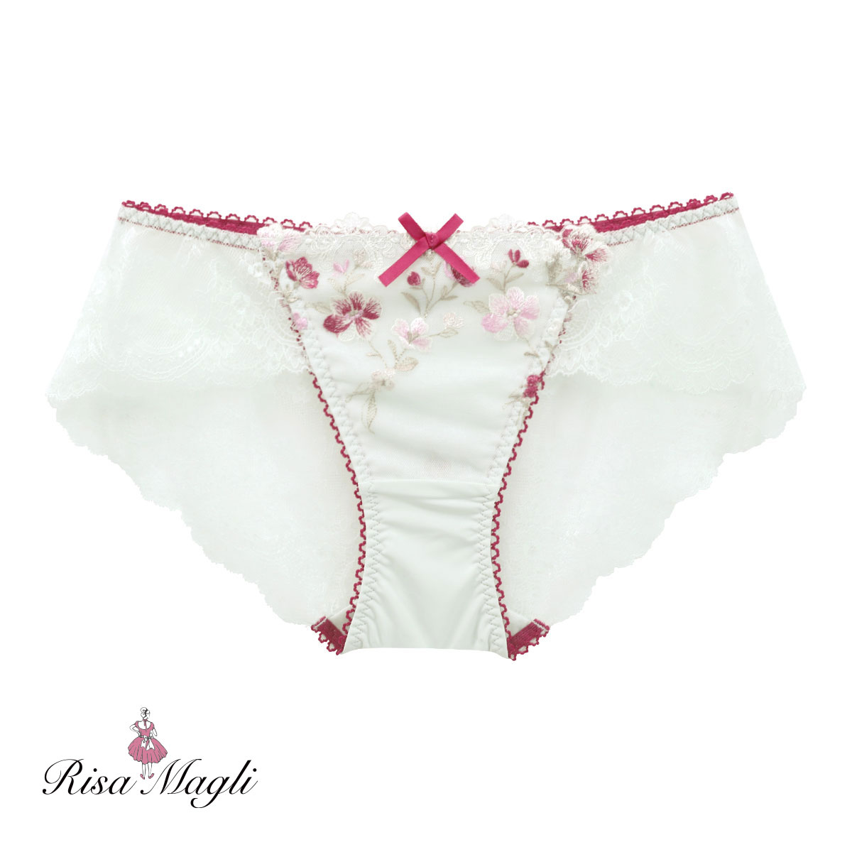 リサマリ Risa Magli イレーヌ レースショーツ バックレース 単品(MI-ミント-M)