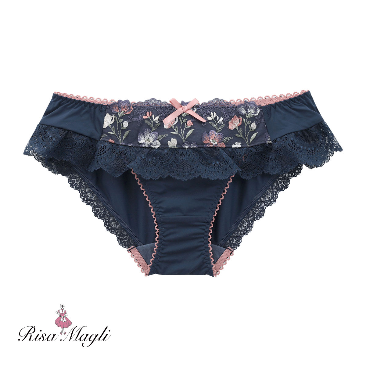 リサマリ Risa Magli イレーヌ フレアショーツ 単品(NV-ネイビー-M)