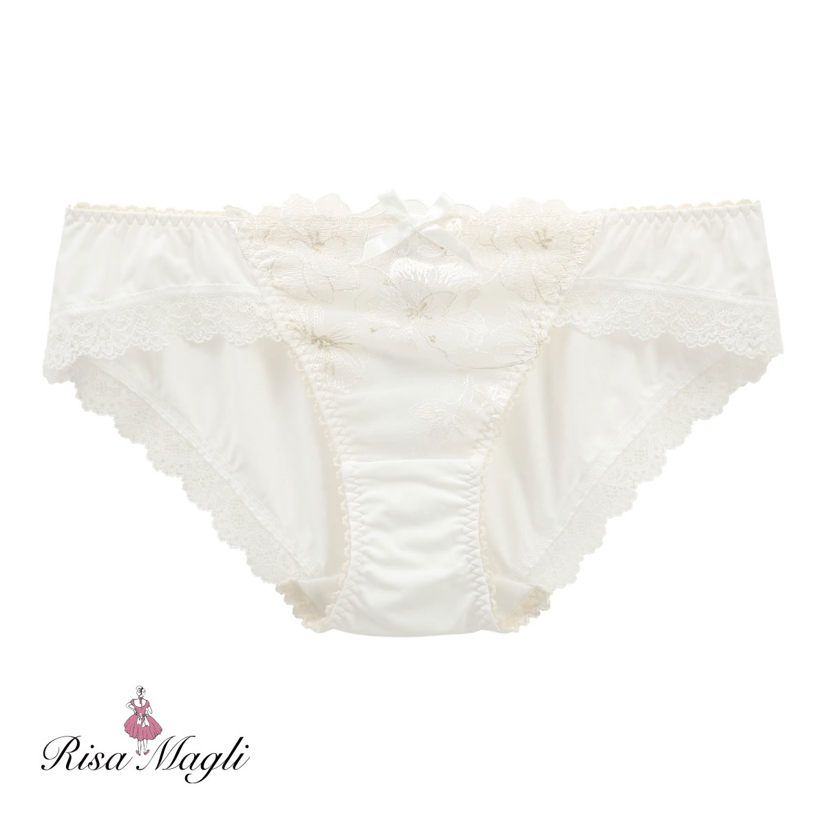 リサマリ Risa Magli アルメル ノーマル ショーツ 単品(WH-ホワイト-M)