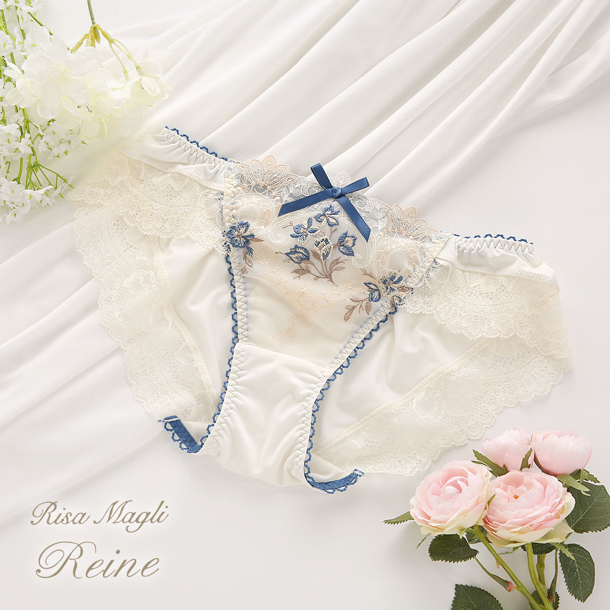 リサマリ Risa Magli レーヌ Reine アリーシャ ショーツ ノーマル 単品(CR-クリーム-M)