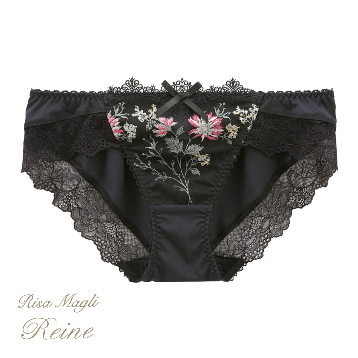 リサマリ Risa Magli レーヌ Reine フレデリカ ショーツ ノーマル 単品(BK-ブラック-M)