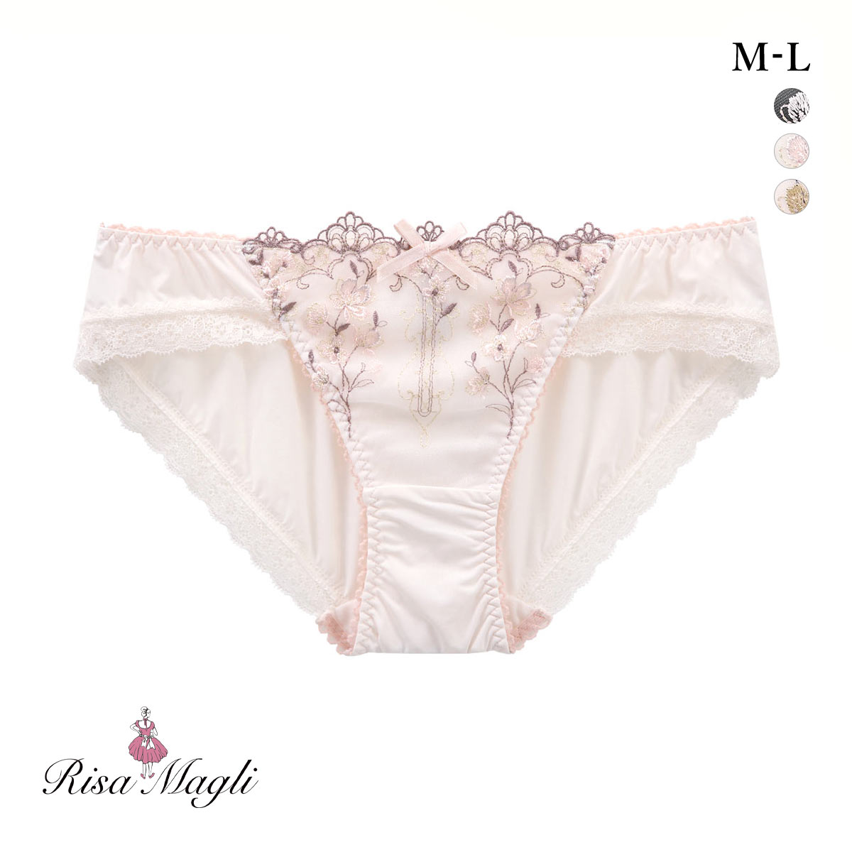 リサマリ Risa Magli カイリー ノーマル ショーツ 単品(PI-ピンク-M)