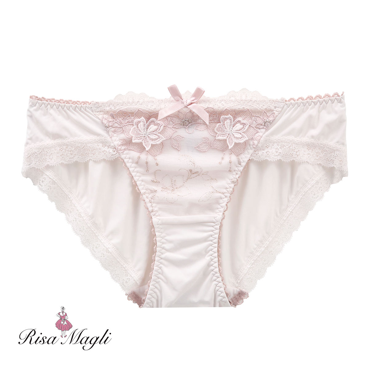 リサマリ Risa Magli マデリン ノーマル ショーツ 単品(PI-ピンク-M)