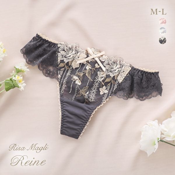 リサマリ レーヌ クラシーナ ショーツ Tバック バックレース タンガ ソング Risa Magli Reine