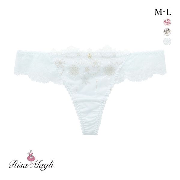 リサマリ グレッタ Tバック ショーツ バックレース タンガ ソング ML Risa Magli