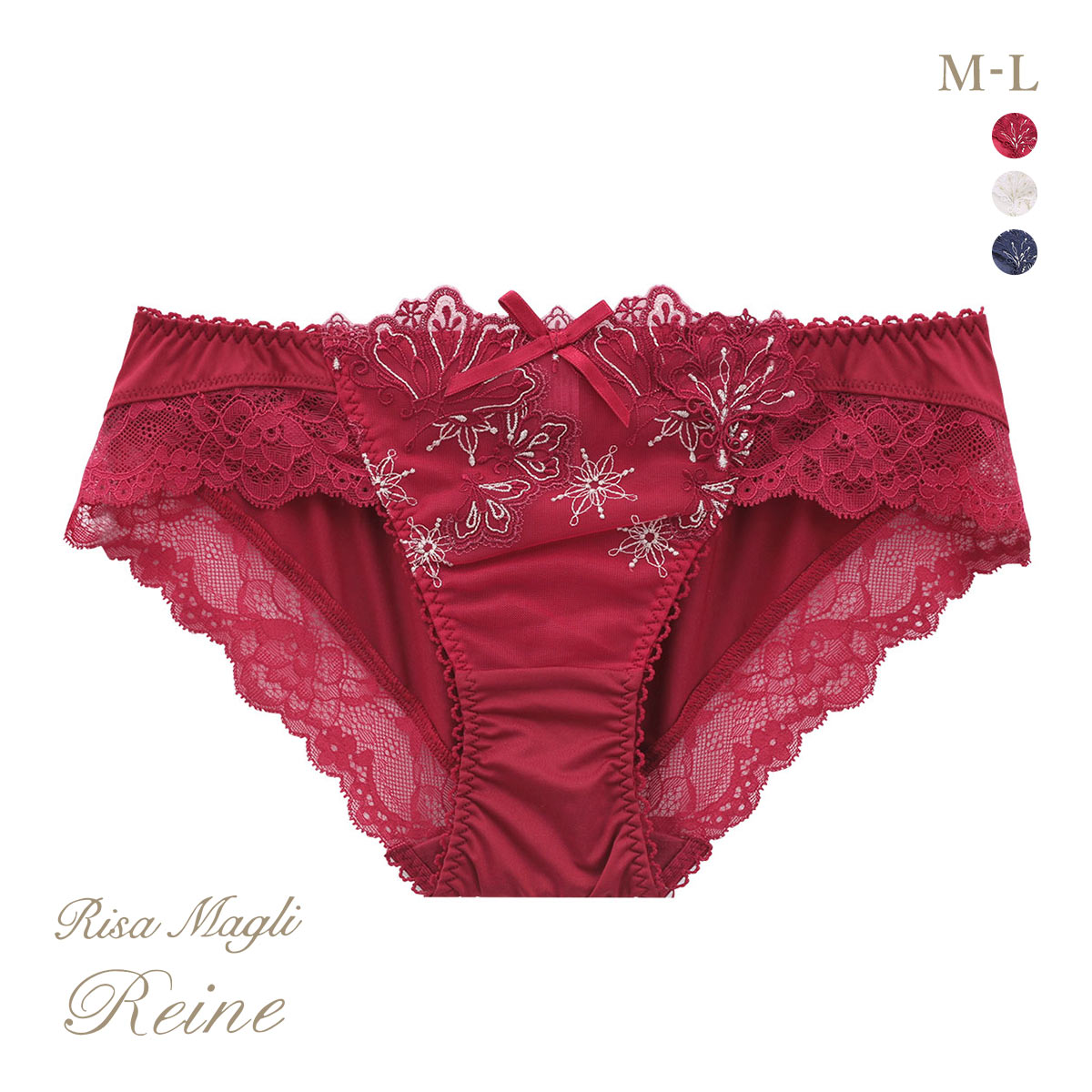 リサマリ レーヌ カロリーネ ショーツ ノーマル Risa Magli Reine(RE-レッド-M)
