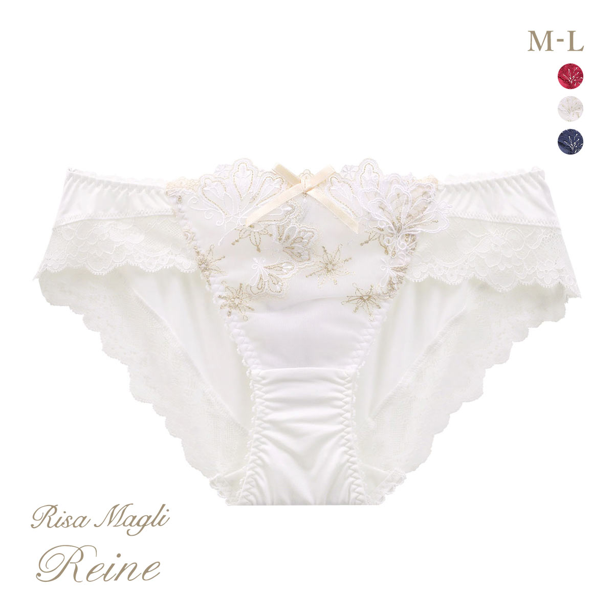 リサマリ レーヌ カロリーネ ショーツ ノーマル Risa Magli Reine(WH-ホワイト-M)