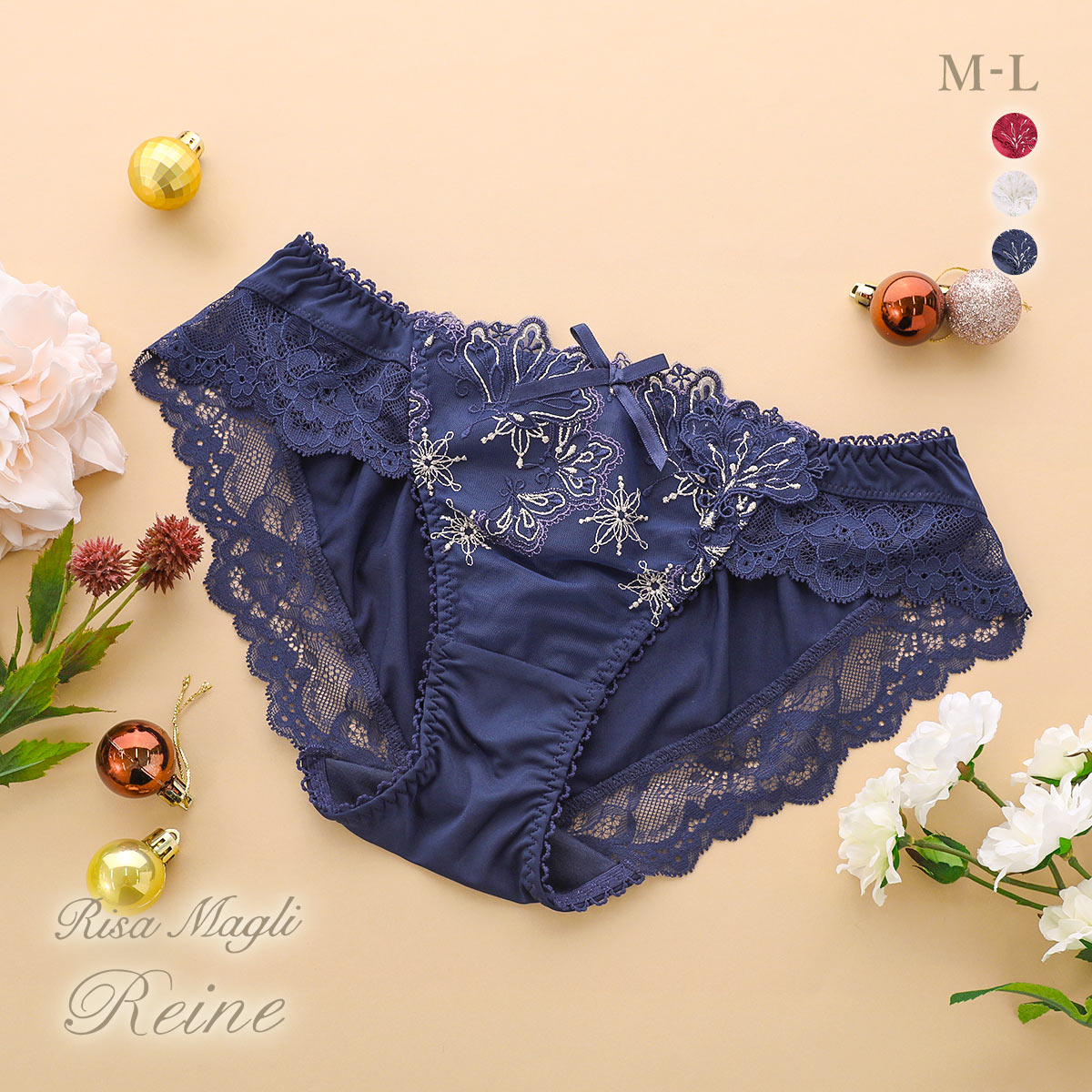 リサマリ レーヌ カロリーネ ショーツ ノーマル Risa Magli Reine(NV-ネイビー-M)