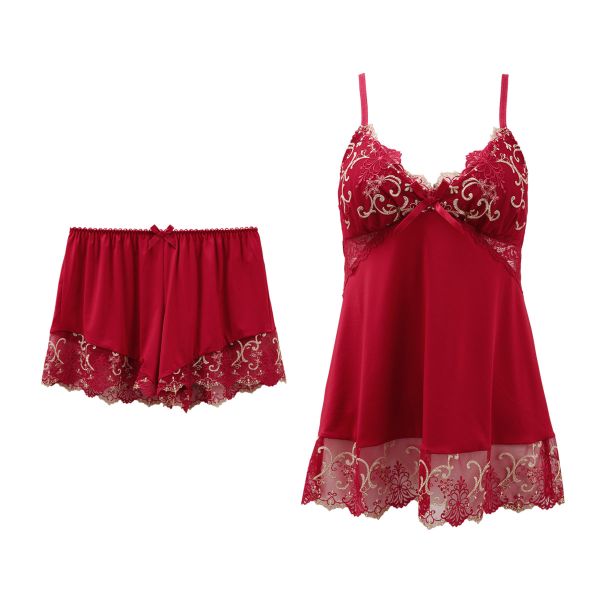 リサマリ Risa Magli レーヌ Reine シュトレン キャミタップ 2点セット カップ付き キャミソール タップパンツ ランジェリー