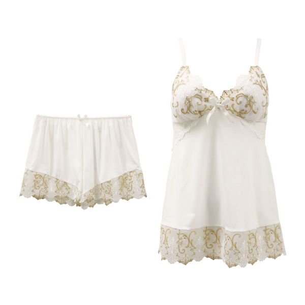 リサマリ Risa Magli レーヌ Reine シュトレン キャミタップ 2点セット カップ付き キャミソール タップパンツ ランジェリー