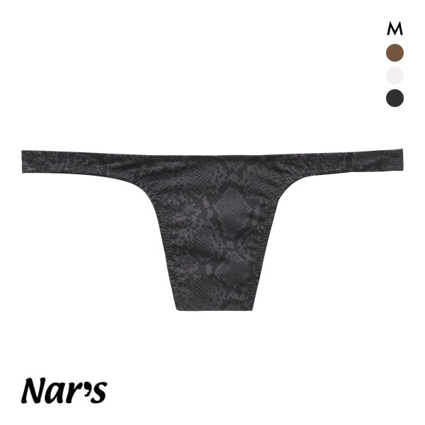 ナルズ パイソン ジェンダーレス Tバックショーツ M 蛇 巳 ビキニ タンガ ソング 前とじ シームなし 男女兼用 ユニセックス Nars