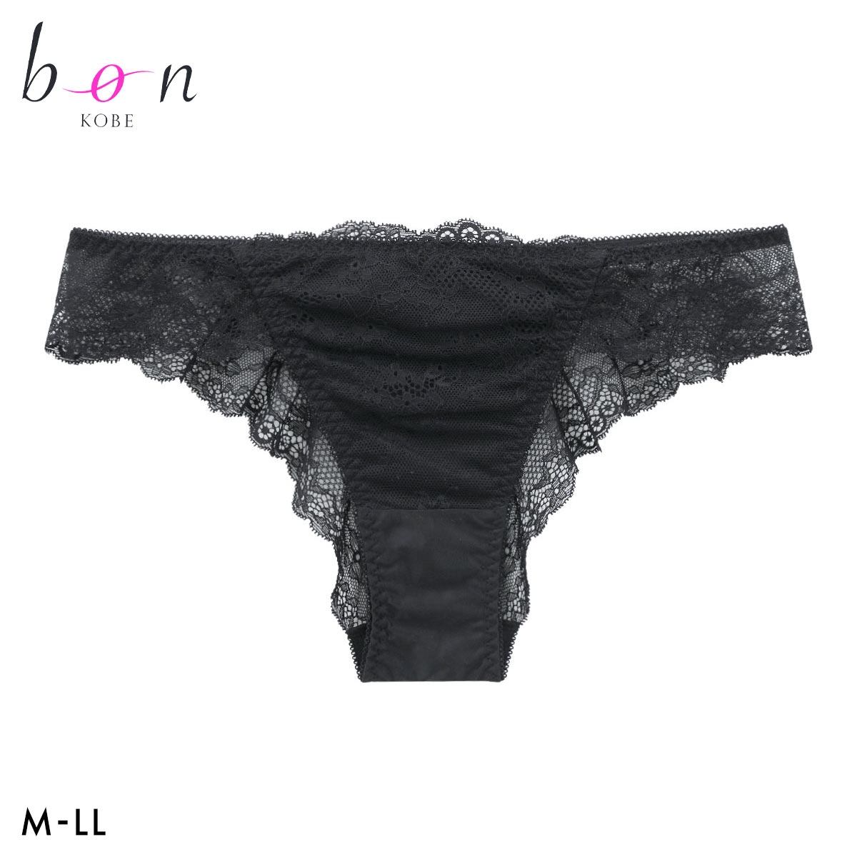 ビーオーエヌ とろRich MORE シリーズ ショーツ Tバック ブラジリアン M L LL 単品 大きいサイズ bon(BK-ブラック-M)