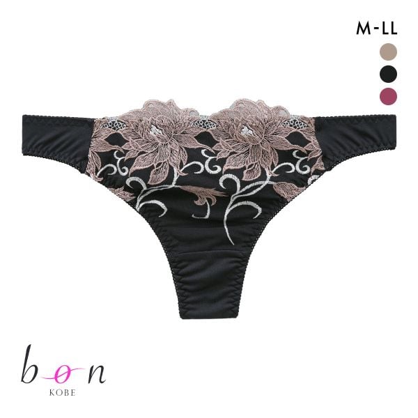 ビーオーエヌ 美胸 脇寄せ バストメイクブラ エレガンスローズ シリーズ ショーツ Tバック M L LL bon 大きいサイズ