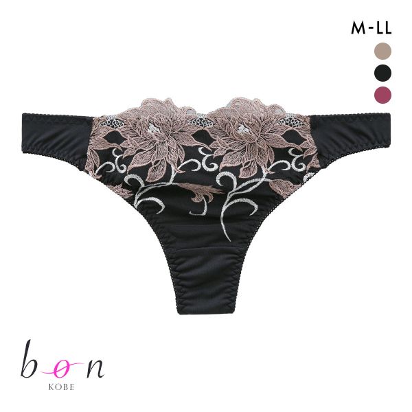 ビーオーエヌ 美胸 脇寄せ バストメイクブラ エレガンスローズ シリーズ ショーツ Tバック M L LL bon 大きいサイズ