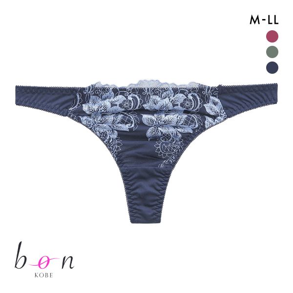 ビーオーエヌ 脇スッキリバストメイク フローラル カシュクール シリーズ ショーツ Tバック M L LL 大きいサイズ bon