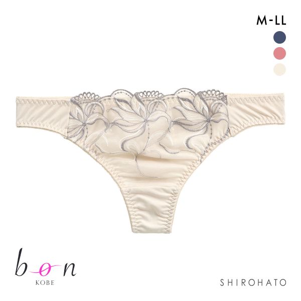 ビーオーエヌ 脇スッキリバストメイクブラ カシュクール フラワーレース シリーズ ショーツ Tバック M L LL 単品 大きいサイズ