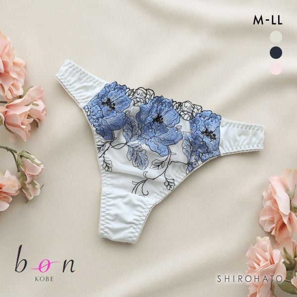 ビーオーエヌ 脇スッキリバストメイクブラ 花柄 カシュクール シリーズ ショーツ Tバック M L LL 大きいサイズ