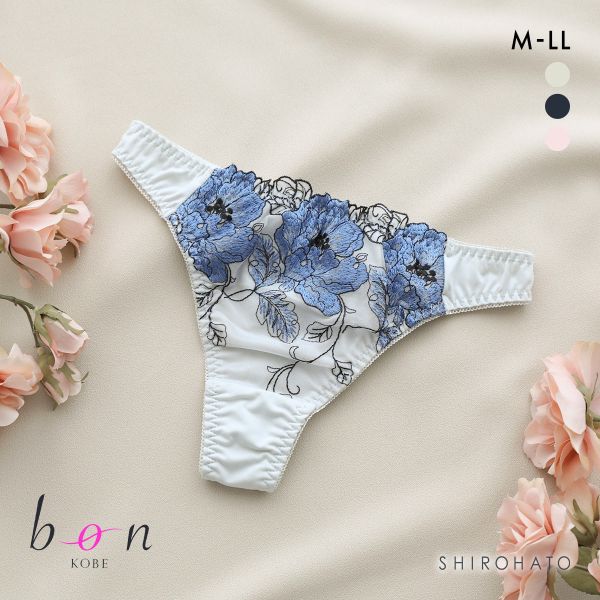 ビーオーエヌ 脇スッキリバストメイクブラ 花柄 カシュクール シリーズ ショーツ Tバック M L LL 大きいサイズ
