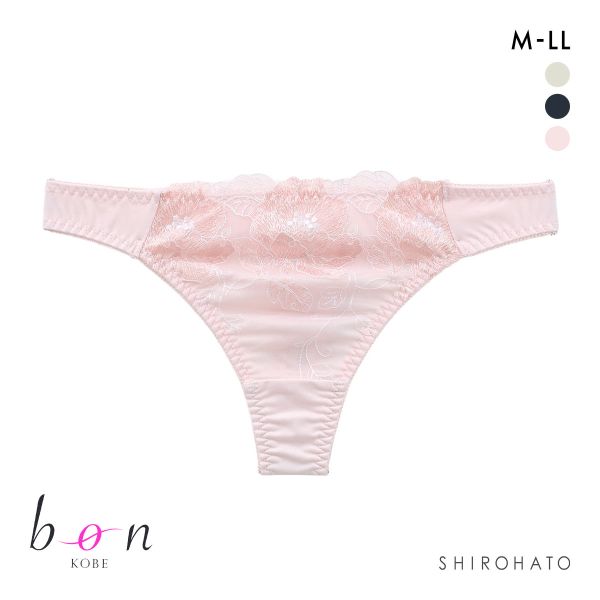 ビーオーエヌ 脇スッキリバストメイクブラ 花柄 カシュクール シリーズ ショーツ Tバック M L LL 大きいサイズ