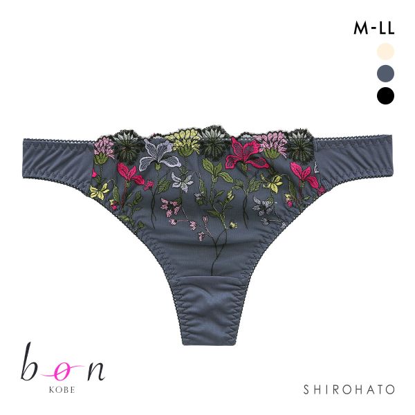 ビーオーエヌ 脇細見え 胸元リッチ シュッとRich ボタニカル シリーズ ショーツ Tバック M L LL 大きいサイズ