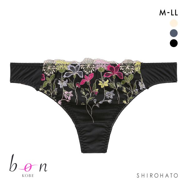 ビーオーエヌ 脇細見え 胸元リッチ シュッとRich ボタニカル シリーズ ショーツ Tバック M L LL 大きいサイズ