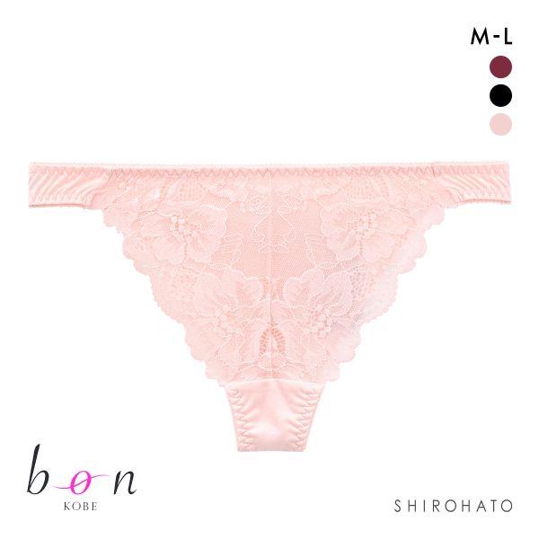ビーオーエヌ 脇細見え 胸元リッチ シュッとRich シリーズ ショーツ Tバック M L バックレース