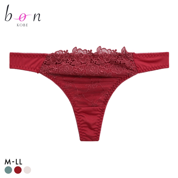 ビーオーエヌ ボリュームフラワー カシュクール シリーズ ショーツ Tバック M L LL 単品 大きいサイズ バックレース bon