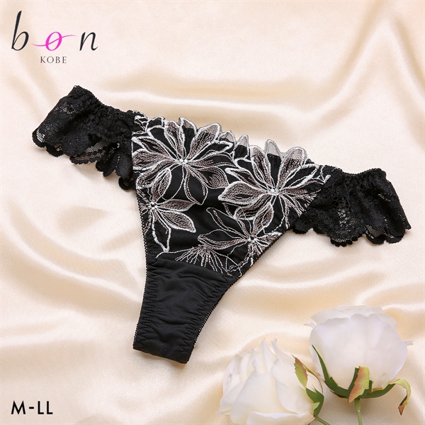 ビーオーエヌ アイコニックブルーム シリーズ Tバック ショーツ バックレース M L LL 大きいサイズ bon