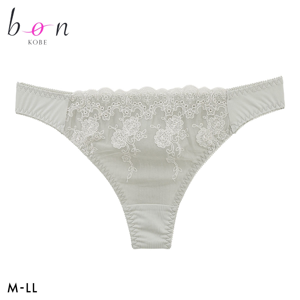 ビーオーエヌ ボタニカルノーブル シリーズ ショーツ Tバック M L LL 単品 大きいサイズ bon(GY-グレー-M)