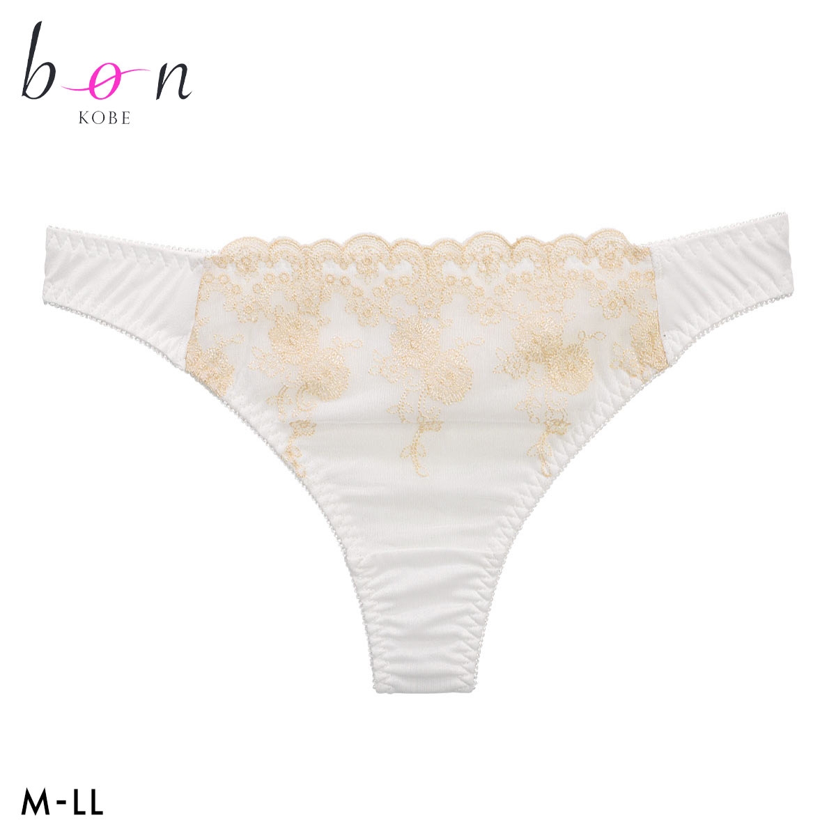 ビーオーエヌ ボタニカルノーブル シリーズ ショーツ Tバック M L LL 単品 大きいサイズ bon(OW-オフホワイト-M)