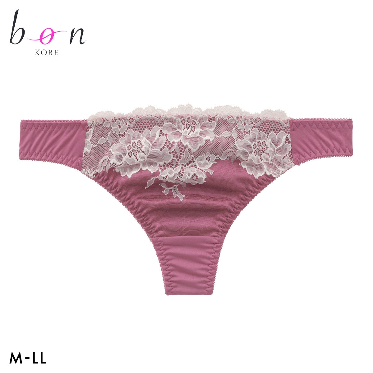 ビーオーエヌ エフォートレスレース シリーズ Tバック ショーツ M L LL 大きいサイズ bon(RO-ローズ-M)