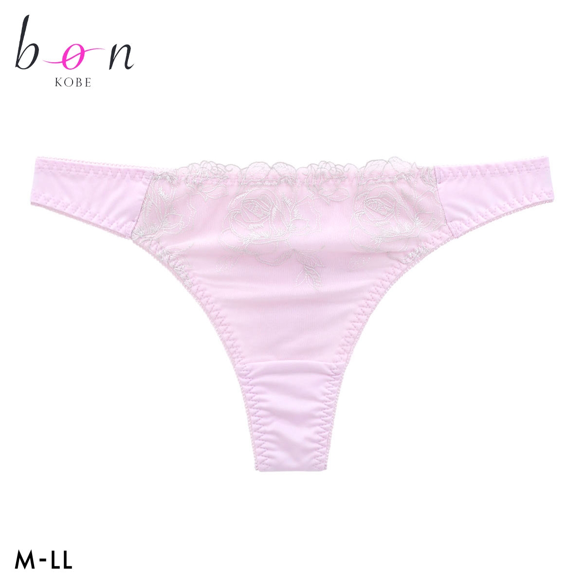 ビーオーエヌ クラシカルローズ シリーズ ショーツ Tバック M L LL 単品 大きいサイズ バックレース 下着 bon(LPU-薄パープル-M)