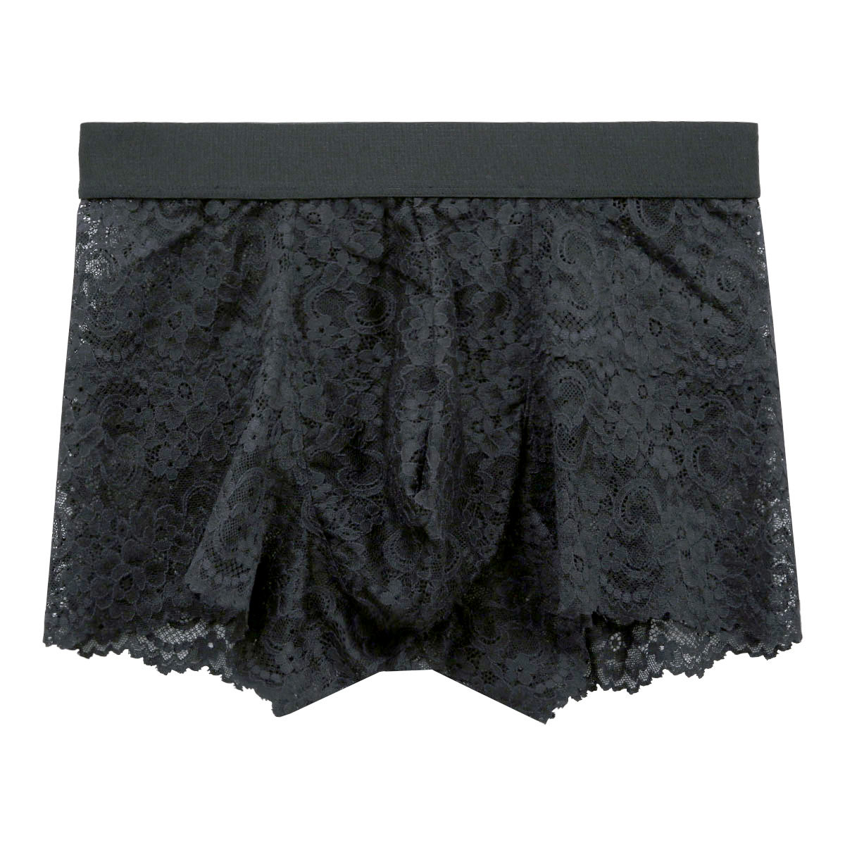 REVEC ストレッチレース 総レース BOXER ボクサー ML メンズ(BK-ブラック-M)