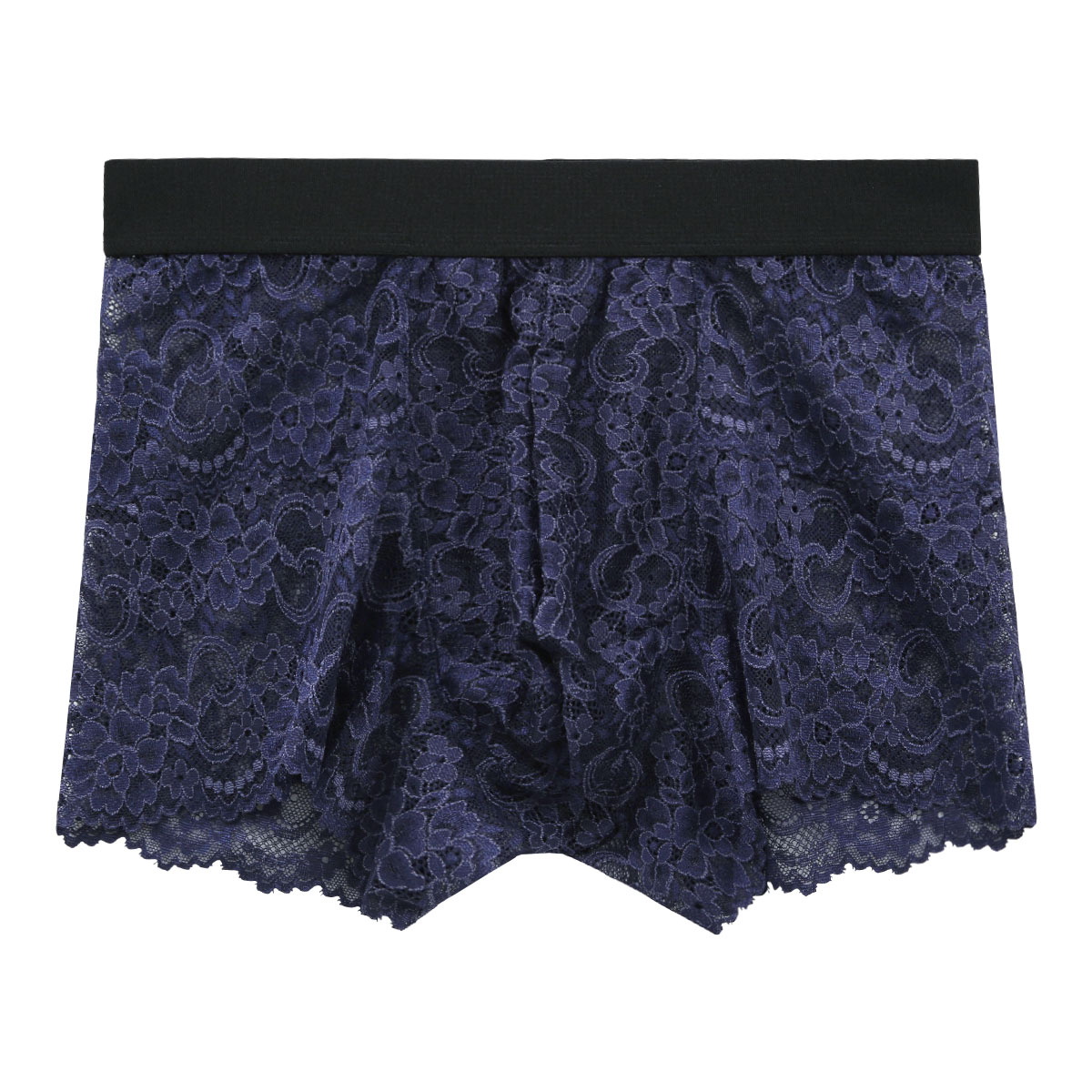 REVEC ストレッチレース 総レース BOXER ボクサー ML メンズ(NV-ネイビー-M)