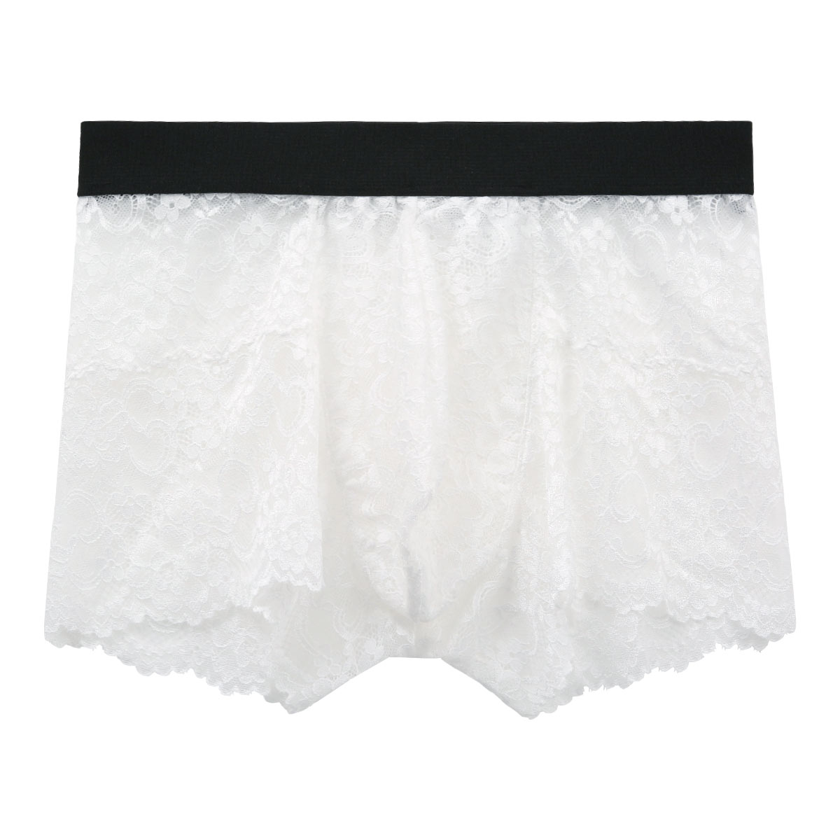 REVEC ストレッチレース 総レース BOXER ボクサー ML メンズ(OW-オフホワイト-M)