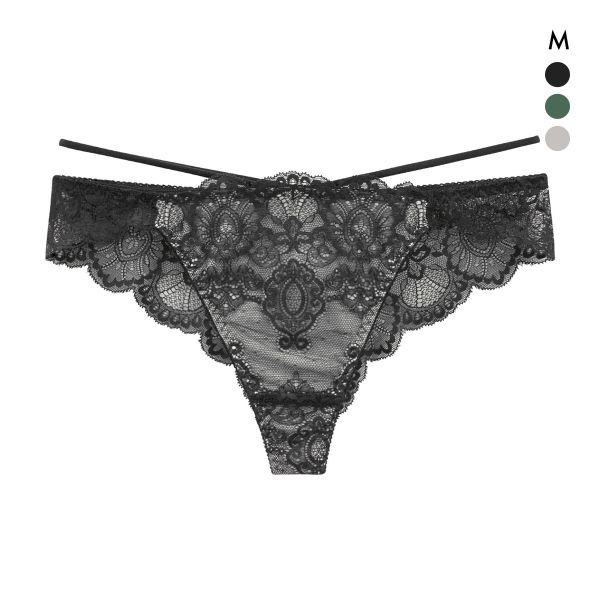 オールレース ヌーディーコード ペア ショーツ Tバック 総レース