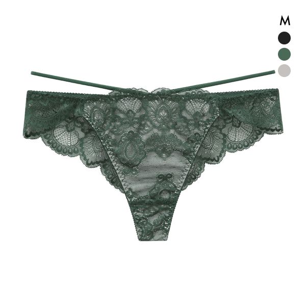 オールレース ヌーディーコード ペア ショーツ Tバック 総レース