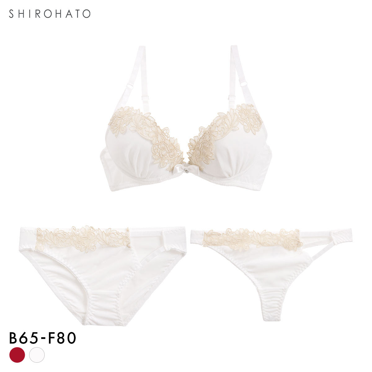 シフォンケミカル ブラジャー ショーツ セット Tバック 3点セット BCDEF 大きいサイズ(WH-ホワイト-B65-M)