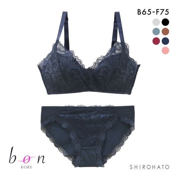 ビーオーエヌ bon 脇高ノンワイヤーブラ とろRich シリーズ ブラジャー ショーツ セット BCDEF 脇肉