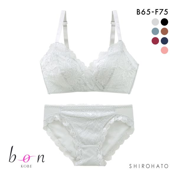 ビーオーエヌ bon 脇高ノンワイヤーブラ とろRich シリーズ ブラジャー ショーツ セット BCDEF 脇肉