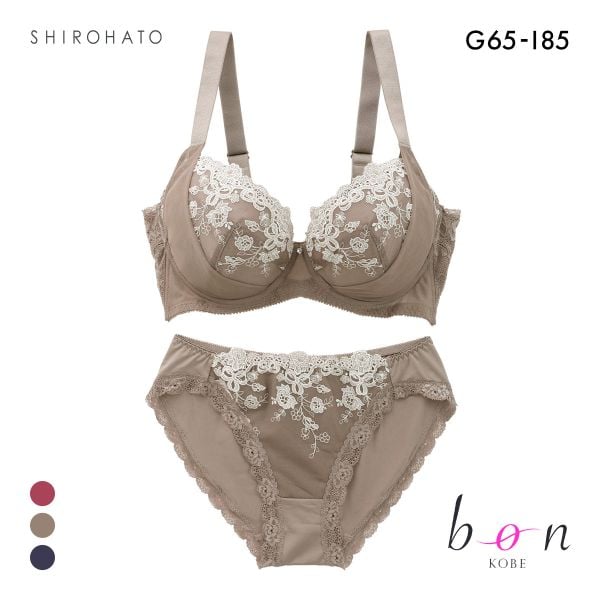 ビーオーエヌ 脇 細見え 胸元リッチ シュッとRich シリーズ ブラジャー ショーツ セット GHI 大きいサイズ 脇すっきり 脇肉 bon