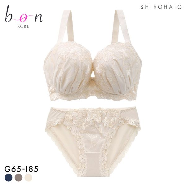 ビーオーエヌ 脇スッキリバストメークブラ カトレア シリーズ ブラジャー ショーツ セット GHI 脇すっきり グラマー bon