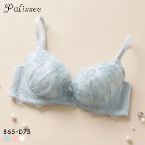 パリーゼ ブーケアップリケ ブラジャー BCD まる胸 ナチュラル Palissee