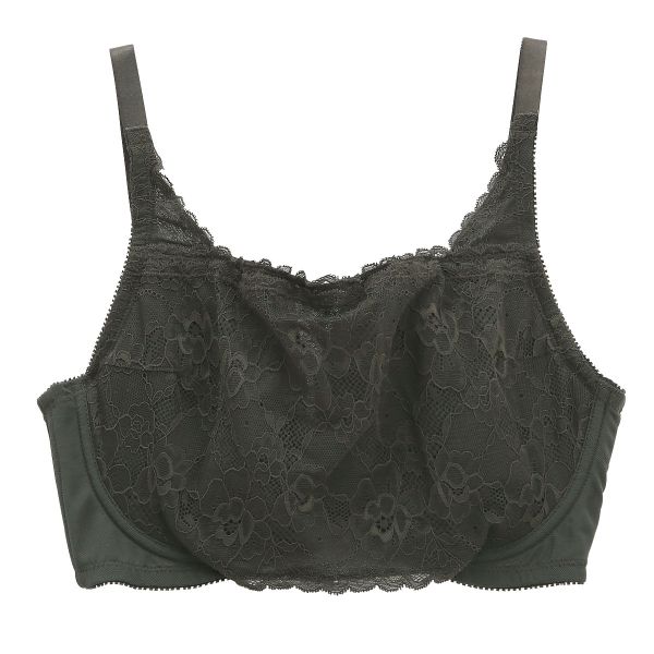 パリーゼ Palissee 大きな胸を小さく見せるブラ 脇高 脇肉 胸元カバー ブラジャー DEF 総レース 大きいサイズ